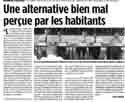  article de LA VOIX de m'AIN du 24 juin 2005 